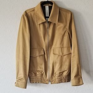 Hamaki-Ho Camel Aviator-style Bomber Jacket M NWT